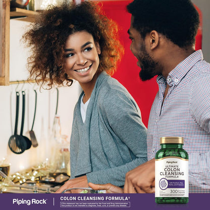 Piping Rock Colon Cleanse Pills - 300 Capsules | Herbal Detox | Pack of 2