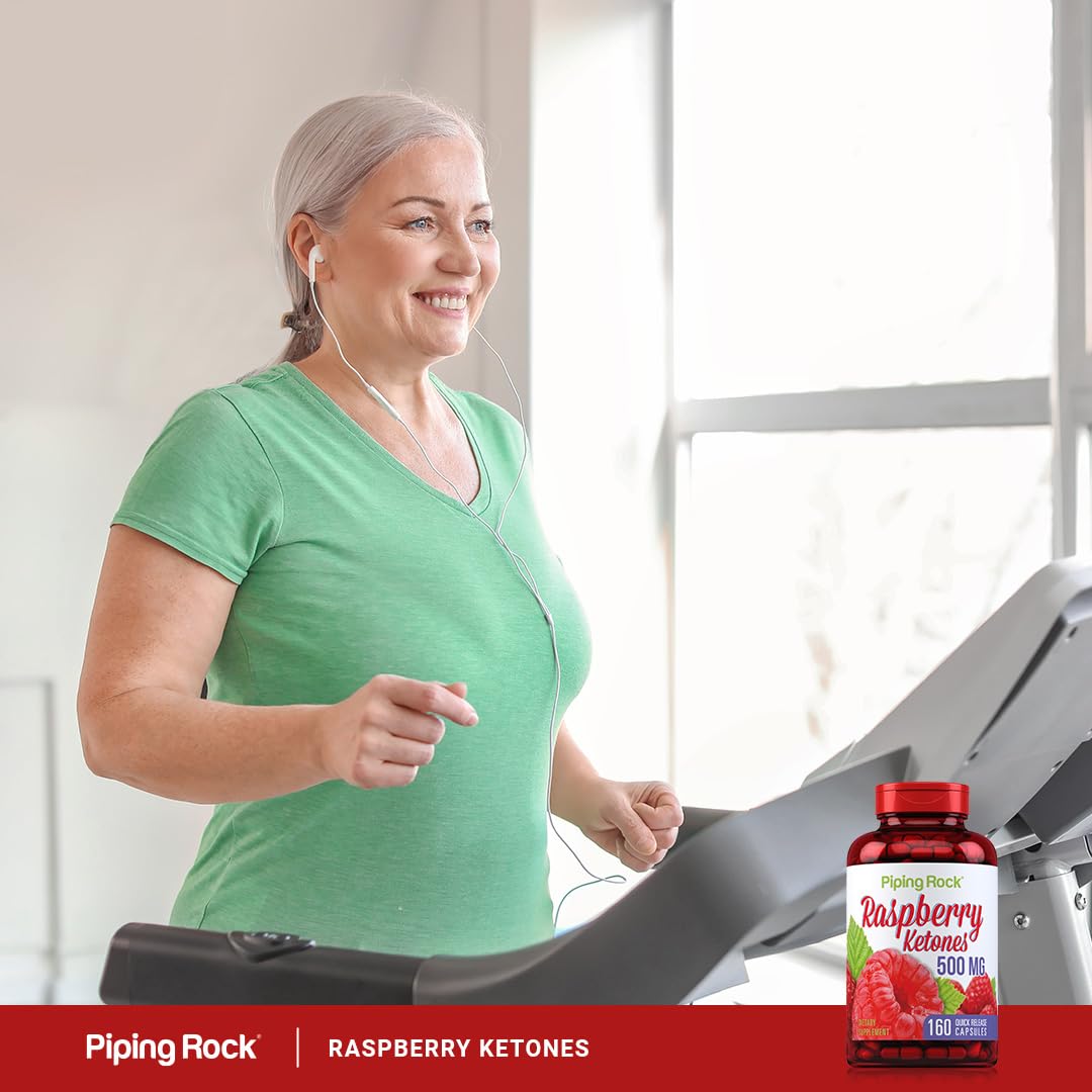 Piping Rock Raspberry Ketones 500mg | 160 Capsules | Non-GMO & Gluten Free Supplement