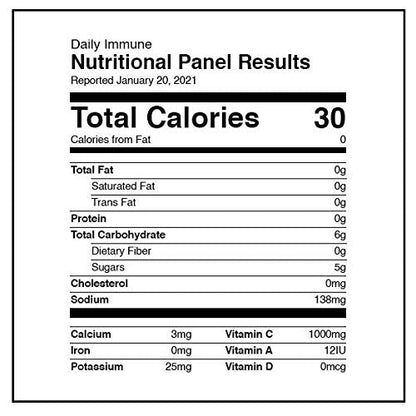 PIQUE Daily Radiance Liposomal Vitamin C — 1,000 mg Vitamin C & 1,900 mg Elderberry per Packet (28 Packets, 10 mL Each)
