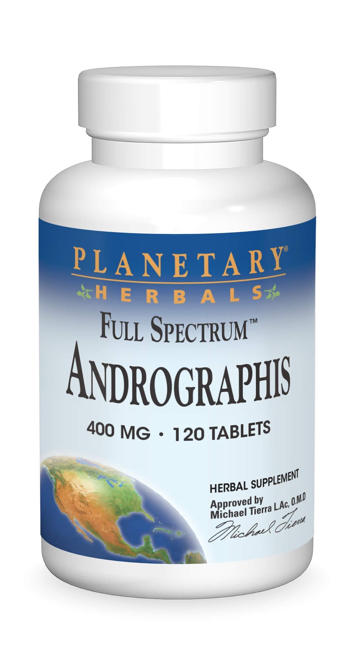 Planetary Herbals Full Spectrum Andrographis 400mg - Supports Digestive, Immune, Cardiovascular & Urinary Health - 120 Tablets