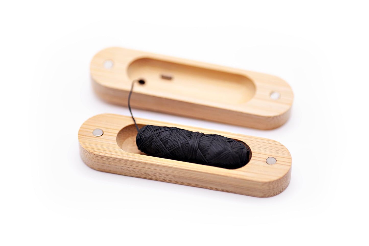 ALL IN Waxed Charcoal Floss with Refillable Holder – Mint, PFAS-Free 32 yd