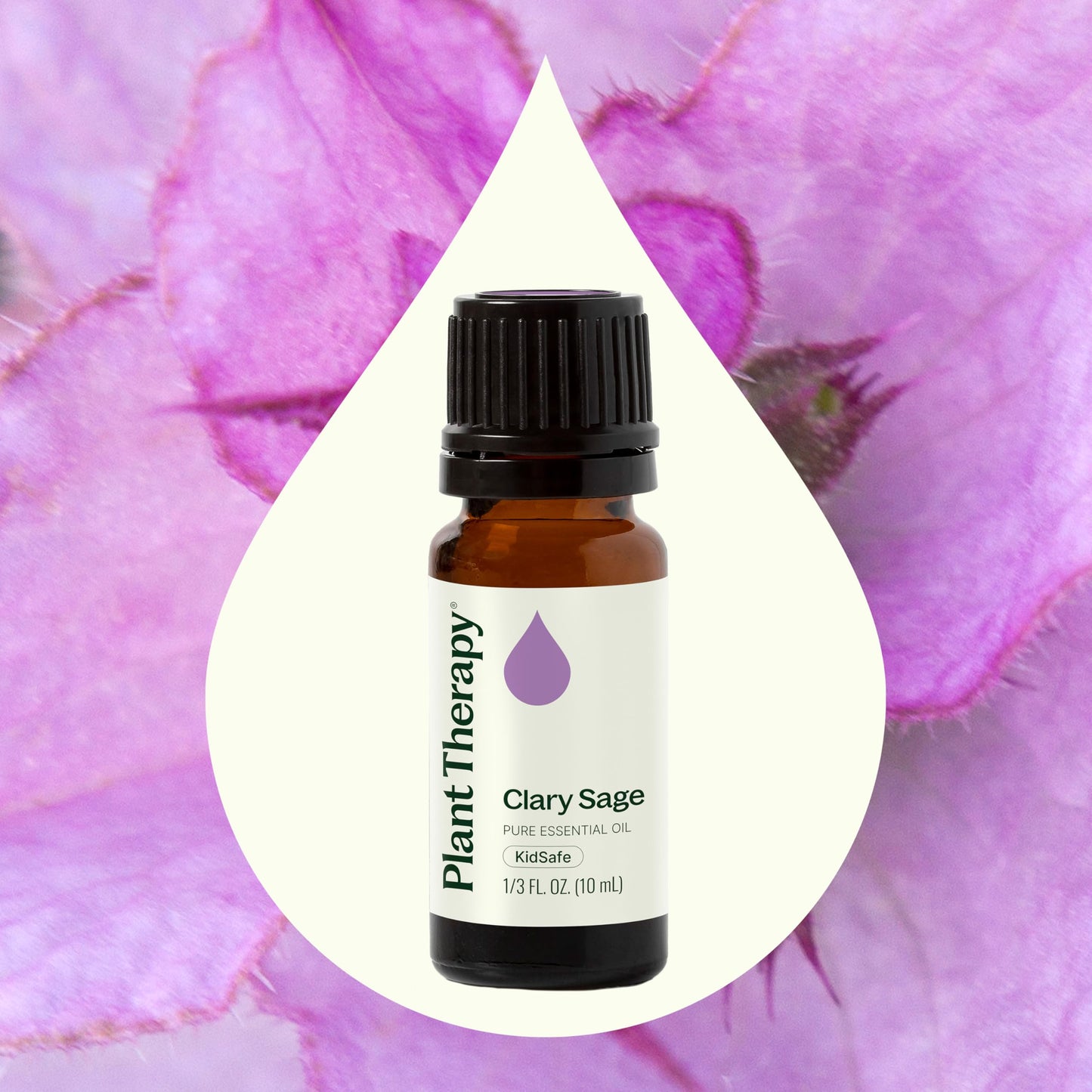 Plant Therapy Clary Sage Essential Oil 100% Pure & Undiluted – Therapeutic Grade (10 mL)