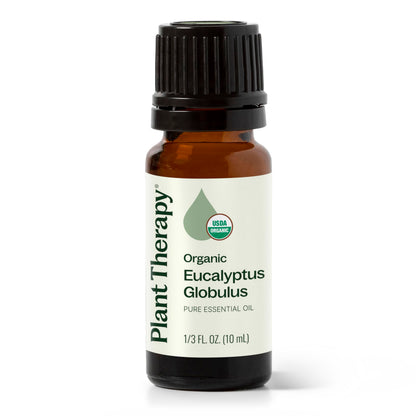 Plant Therapy Organic Eucalyptus Globulus Essential Oil - 10 mL, 100% Pure, USDA Organic
