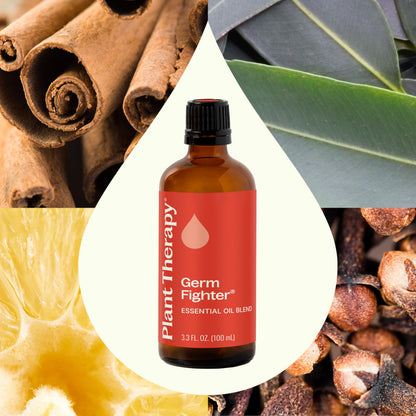 Plant Therapy Germ Fighter Essential Oil Blend – 100 mL (3.3 oz) | 100% Pure, Therapeutic Grade