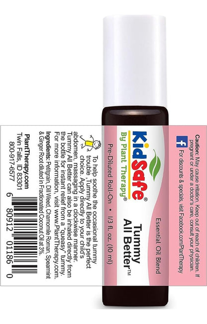 Plant Therapy KidSafe Tummy All Better Roll-On 10 mL - Digestive Support