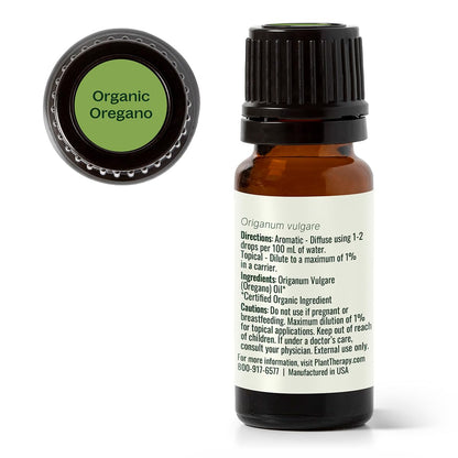 Plant Therapy Organic Oregano Essential Oil 100% Pure – USDA Organic, Therapeutic Grade 10 mL