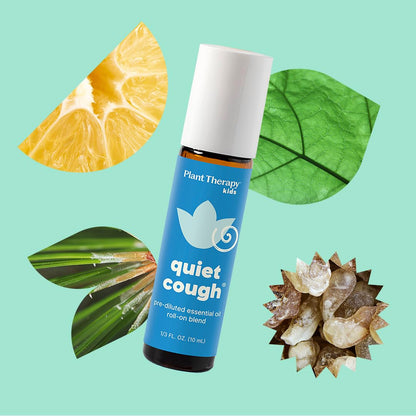 Plant Therapy Quiet Cough KidSafe Roll-On 10 mL – Pre-Diluted Essential Oil
