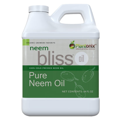 Neem Bliss (64 Fl Oz) – Pure Cold-Pressed Neem Oil by Plantonix