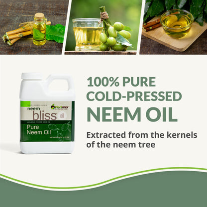 Neem Bliss (64 Fl Oz) – Pure Cold-Pressed Neem Oil by Plantonix