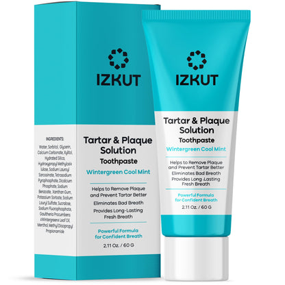 Plaque & Tartar Remover Toothpaste – Deep Clean, Tartar Control (Wintergreen)