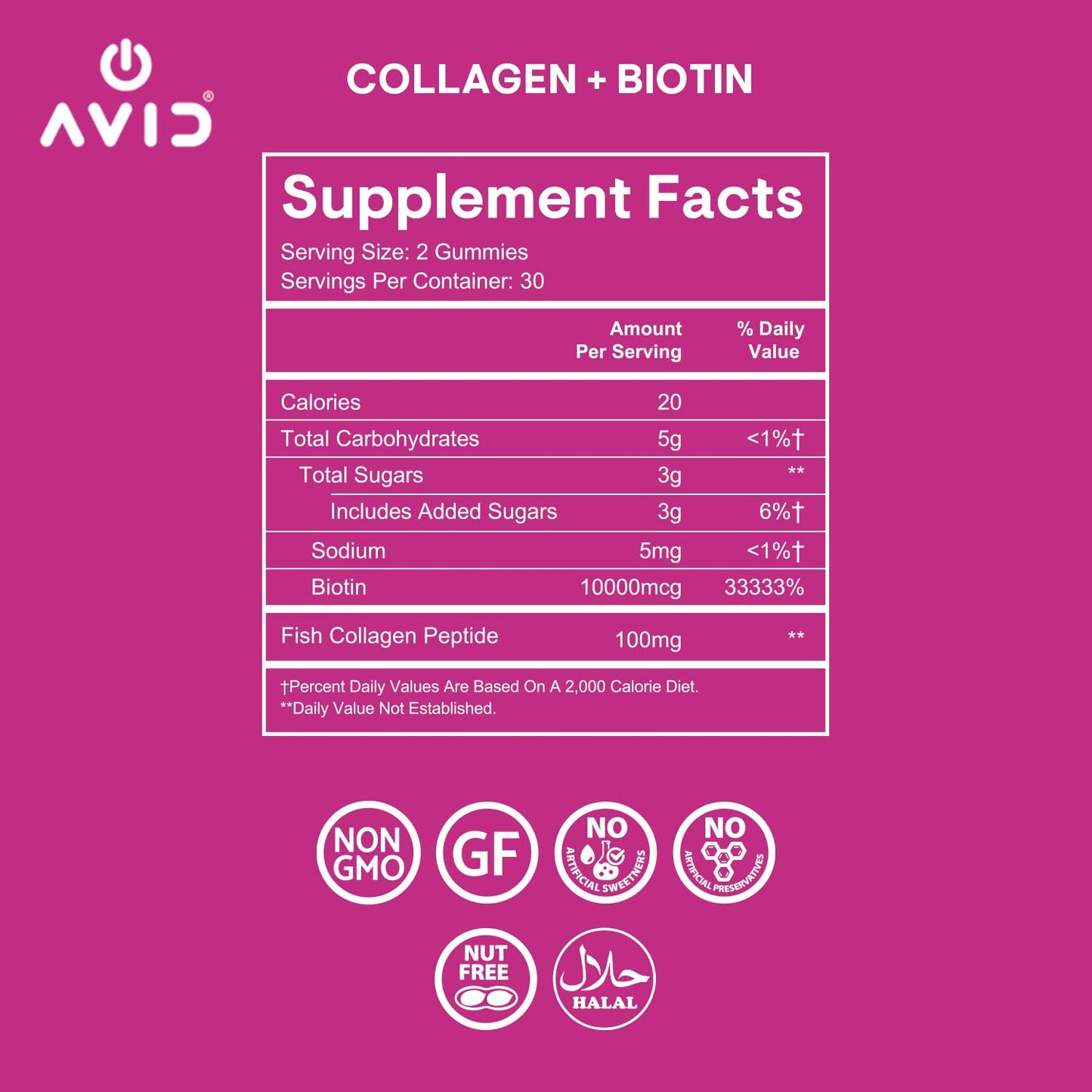 Playboy Beauty Boost Gummies – Collagen + Biotin for Hair, Skin & Nails (60 Gummies) Raspberry