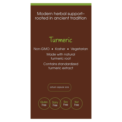 plnt Turmeric - Natural Non-GMO Turmeric Root for Joint Mobility & Antioxidant Support (120 Veg Capsules)