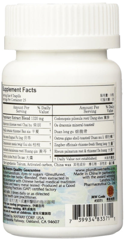 Bupleurum Dragonbone Oystershell Pills (Chai Hu Long Gu Mu Li Wan) 200 ct — Plum Flower by Plum Flower