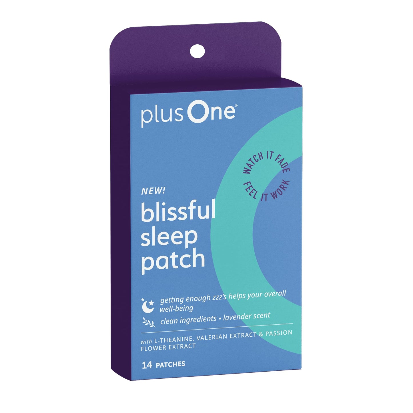 plusOne Blissful Sleep Patch – Magnesium & L-Theanine for Relaxation & Sleep