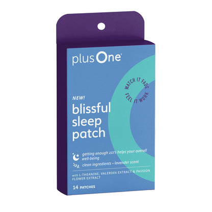 plusOne Blissful Sleep Patch – Magnesium & L-Theanine for Relaxation & Sleep