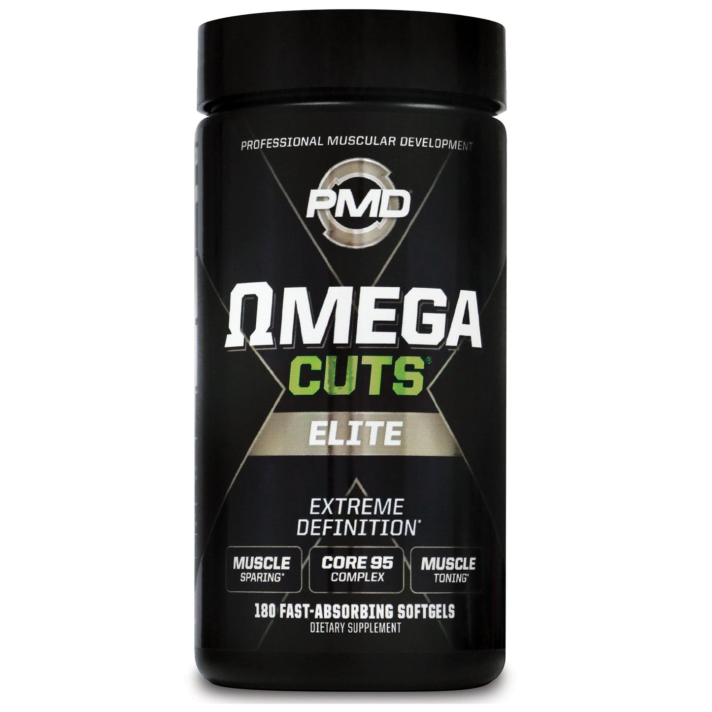 PMD Omega Cuts Elite – Fat Loss & Muscle Definition Formula (180 Softgels) – Stimulant Free