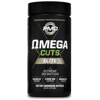 PMD Omega Cuts Elite – Fat Loss & Muscle Definition Formula (180 Softgels) – Stimulant Free