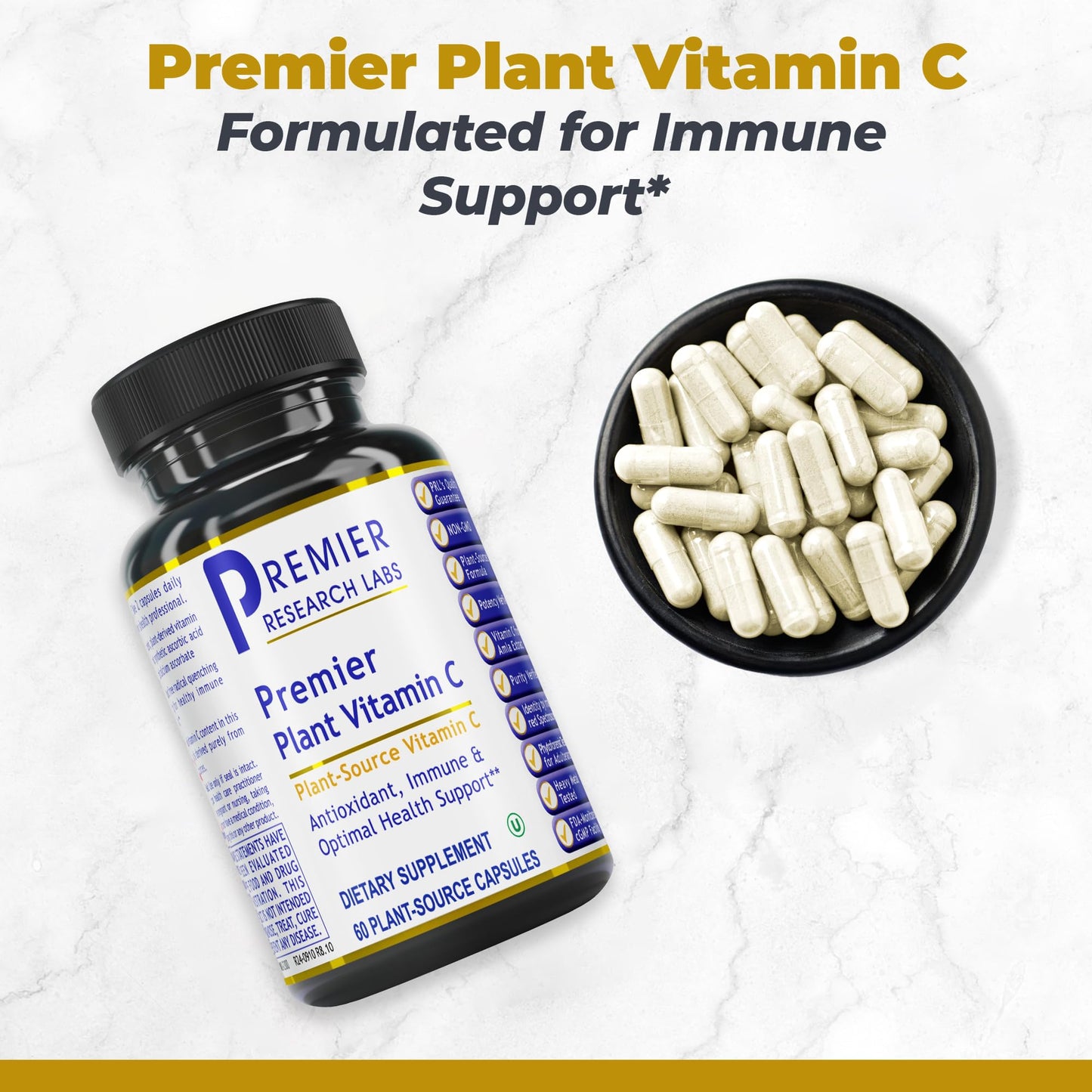 Premier Research Labs PneumoVen - Lung Support with Bromelain & NAC (60 Capsules)