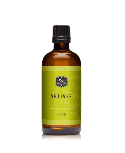 P&J Fragrance Oil Vetiver 100ml | Candle Scents, Soap Making, Diffuser Oil