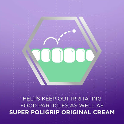 Super Poligrip Comfort Seal Denture Adhesive Strips, 40 Count (Pack of 5) – Zinc-Free, 12-Hour Hold