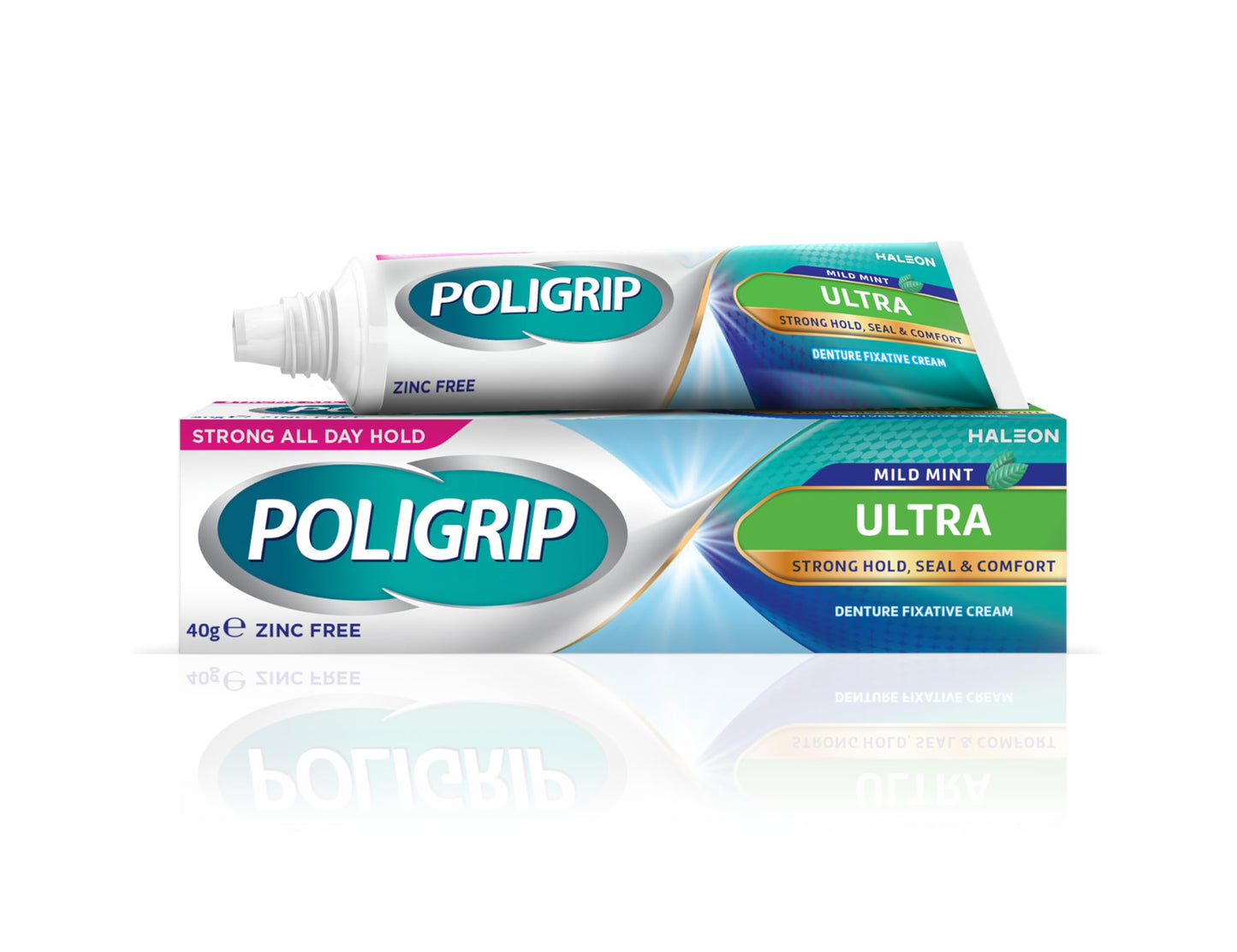 Poligrip Ultra Denture Fixative Cream 40 g – All-Day Hold