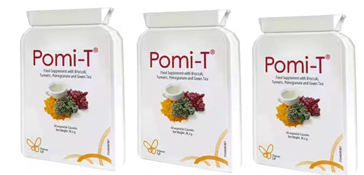 Pomi-T Polyphenol Supplement 60 Capsules (Pack of 3) - Prostate Support by PomiT