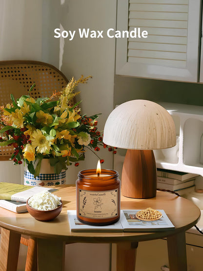 POOTES Scented Candles for Home | Jasmine Soy Wax Candle 16oz - 100 Hour Burn Time