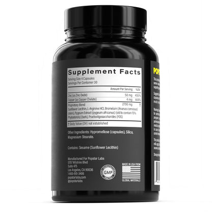POPSTAR Labs Semen Volume Booster – Doctor-Formulated, 240 Capsules, Made in USA