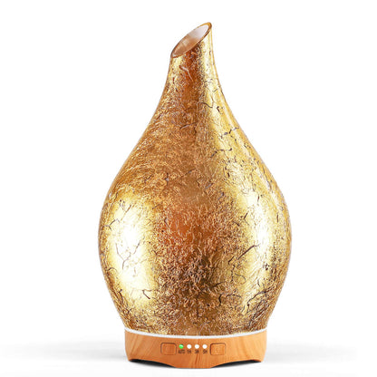 Porseme 280ml Essential Oil Diffuser – 3D Glass Aromatherapy Diffusor, Ultrasonic Mist, BPA Free, Auto Shut-Off, Color Changing LED