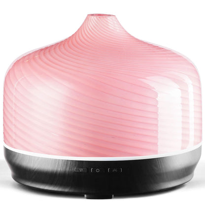 Porseme 500ml Glass Essential Oil Diffuser – Ultrasonic Cool Mist, Auto-Off (15-21h)