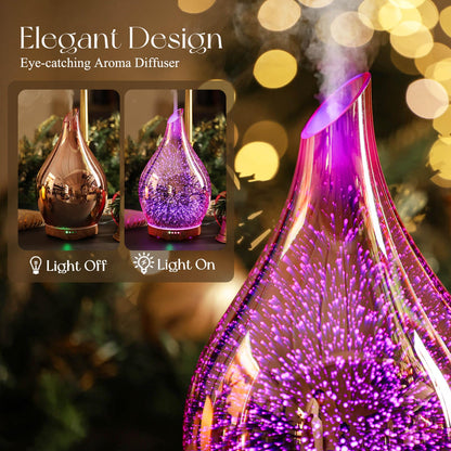 Porseme 280ml Essential Oil Diffuser with Remote - BPA Free Auto Shut-Off