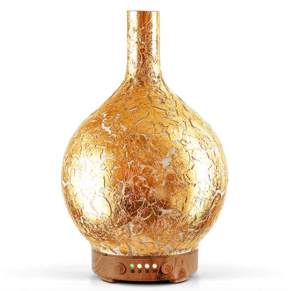 Porseme Gold Plated 150ml Essential Oil Diffuser | Ultrasonic Humidifier, Auto Shut-Off