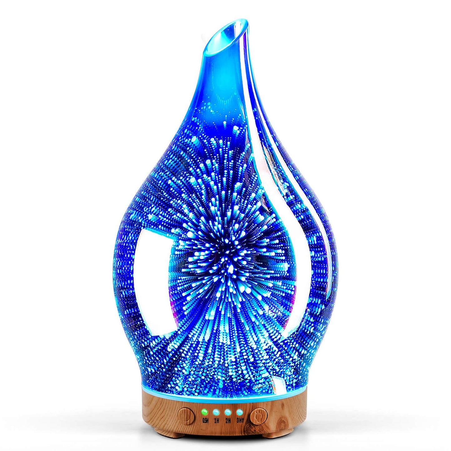 Porseme 150ml Oil Diffuser – 3D Glass Ultrasonic Humidifier | Auto Shut-Off