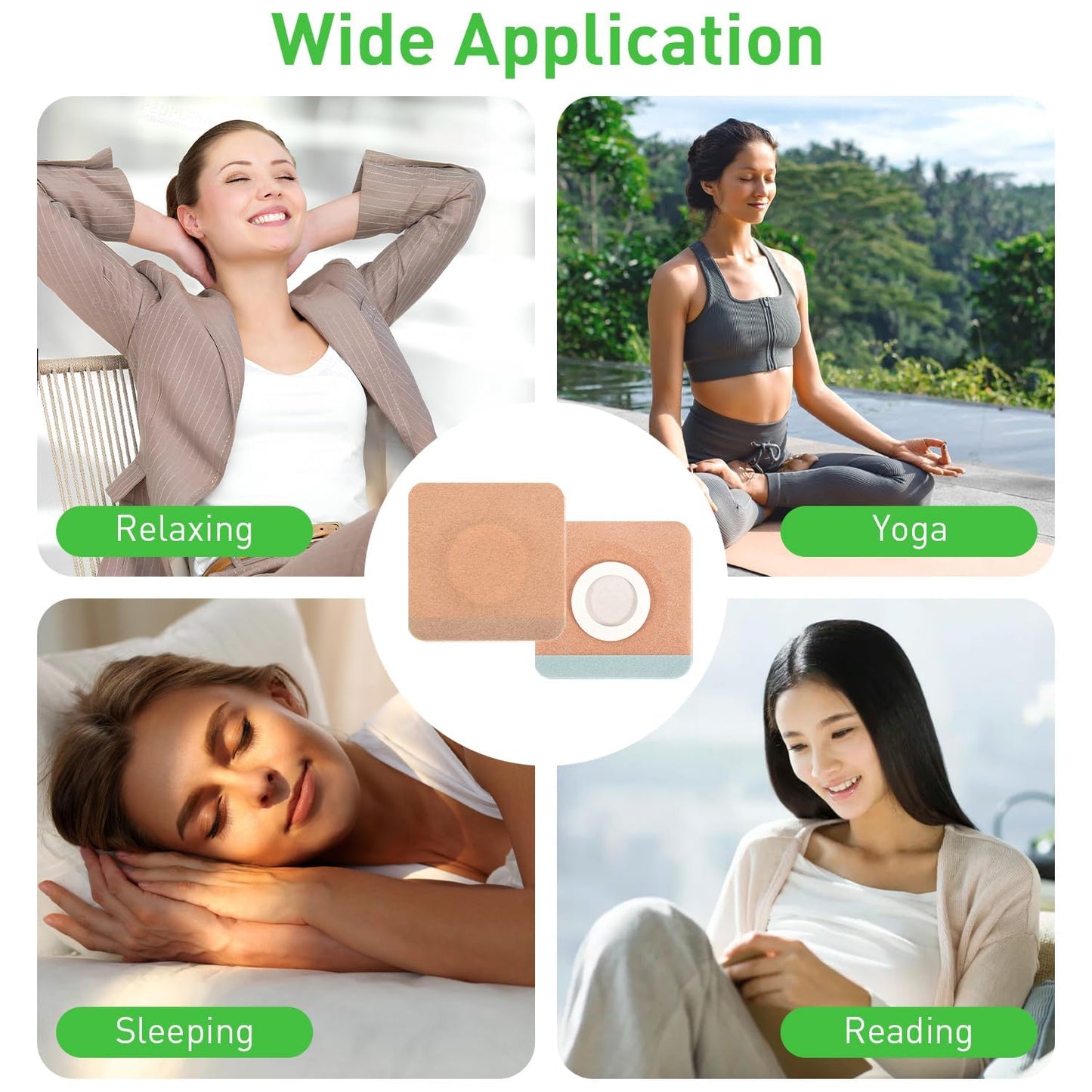 Belly Button Castor Oil Patch - 100 Pcs Disposable Pack Wraps, Organic Cotton Self-Adhesive