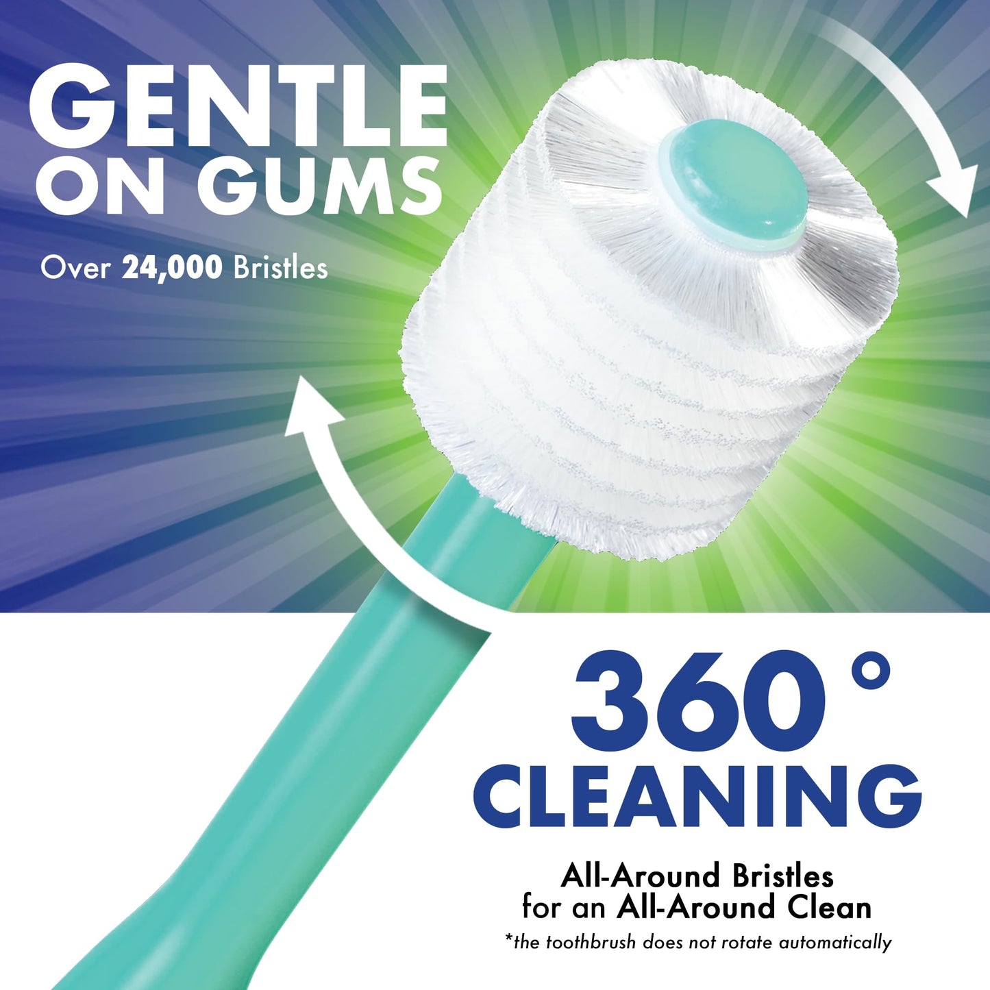 Brilliant Oral Care Baby Toothbrush – Soft Bristles, 360-degree Round Head, 0-2 Years (Mint Green)