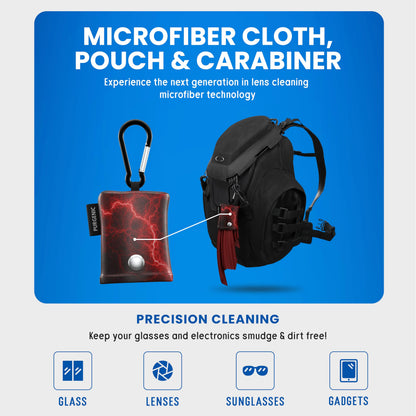 Microfiber Cloth & Glasses Wipes (3 Pack) – Lens & Glasses Cleaning Cloth for Eyewear, Phone, Camera Lenses & Screens