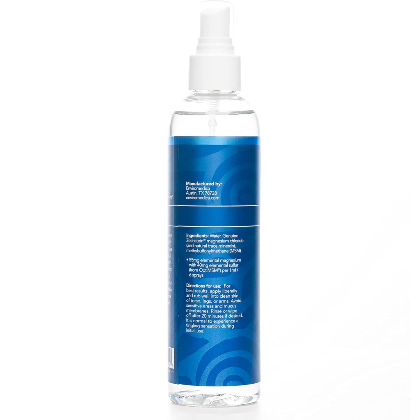 Ancient Minerals Ultra Magnesium Oil Spray with MSM – Zechstein Magnesium Chloride + OptiMSM (4 oz)