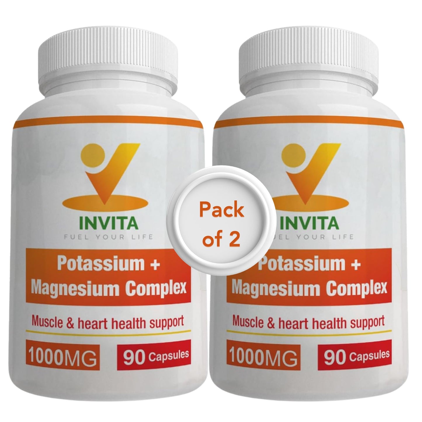 Potassium Magnesium Complex 1000 mg | High-Absorption Magnesium & Potassium Supplement for Leg & Muscle Recovery