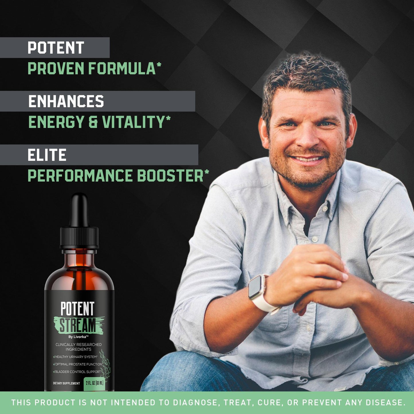 Potent Stream Drops – Official Potent Stream Drops for Men, 1 Month Supply