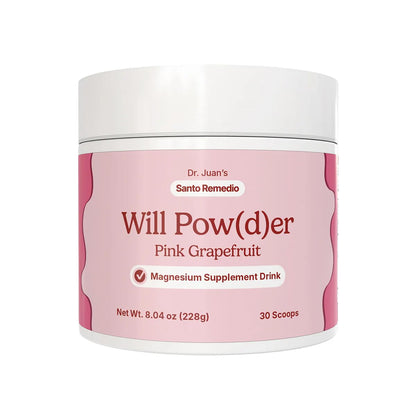 Santo Remedio Entalla Will Powder – Pink Grapefruit Botanical Drink Mix for Relaxation