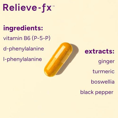 PPO Lab Relieve-fx DLPA Boswellia Turmeric Ginger - 90ct Capsules | Curcumin, Black Pepper