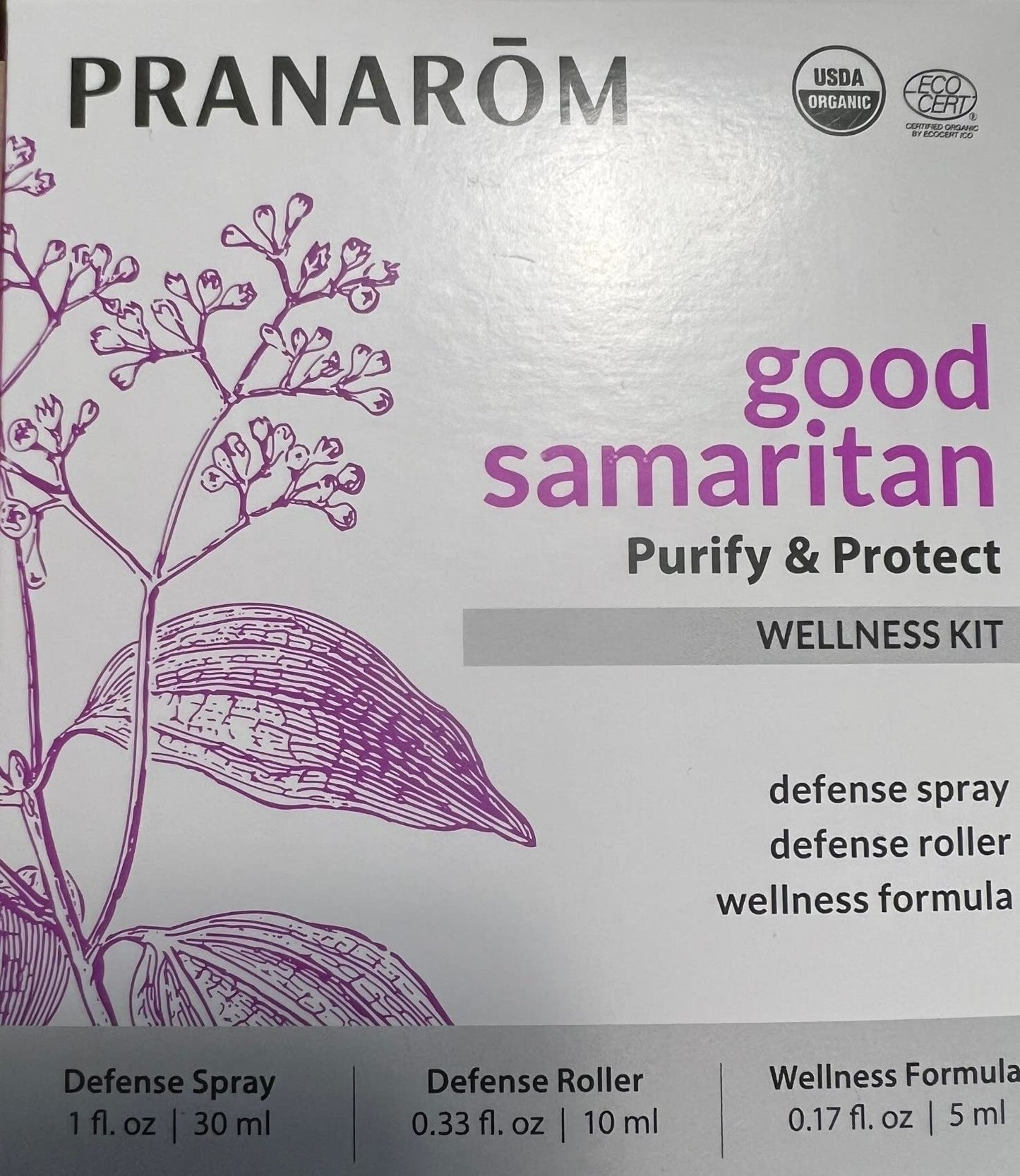 Pranarom Good Samaritan Purify & Protect Essential Oil Blend Kit (3pk) – 100% Pure, Organic (USDA & ECOCERT)