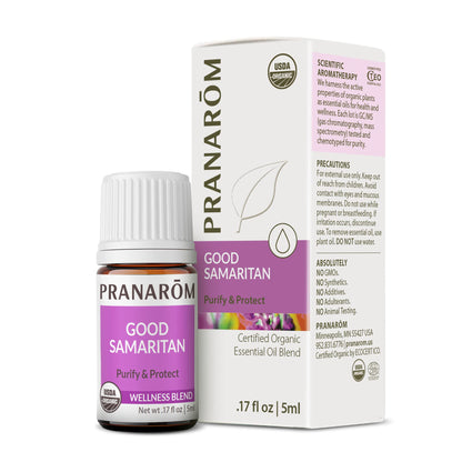 Pranarom Good Samaritan Essential Oil Blend (5ml) – USDA & ECOCERT Certified Organic