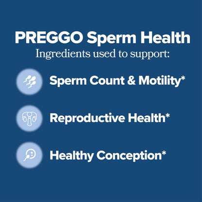 O Positiv Prego Sperm Health Capsules for Men – OBGYN-Formulated with Tongkat Ali, NAC & Alpha Lipoic Acid (60 Count)
