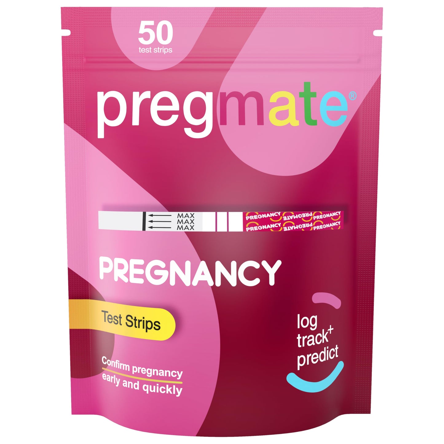 Pregmate 50 Pregnancy Test Strips – 50 Count, Quick & Accurate Home Test