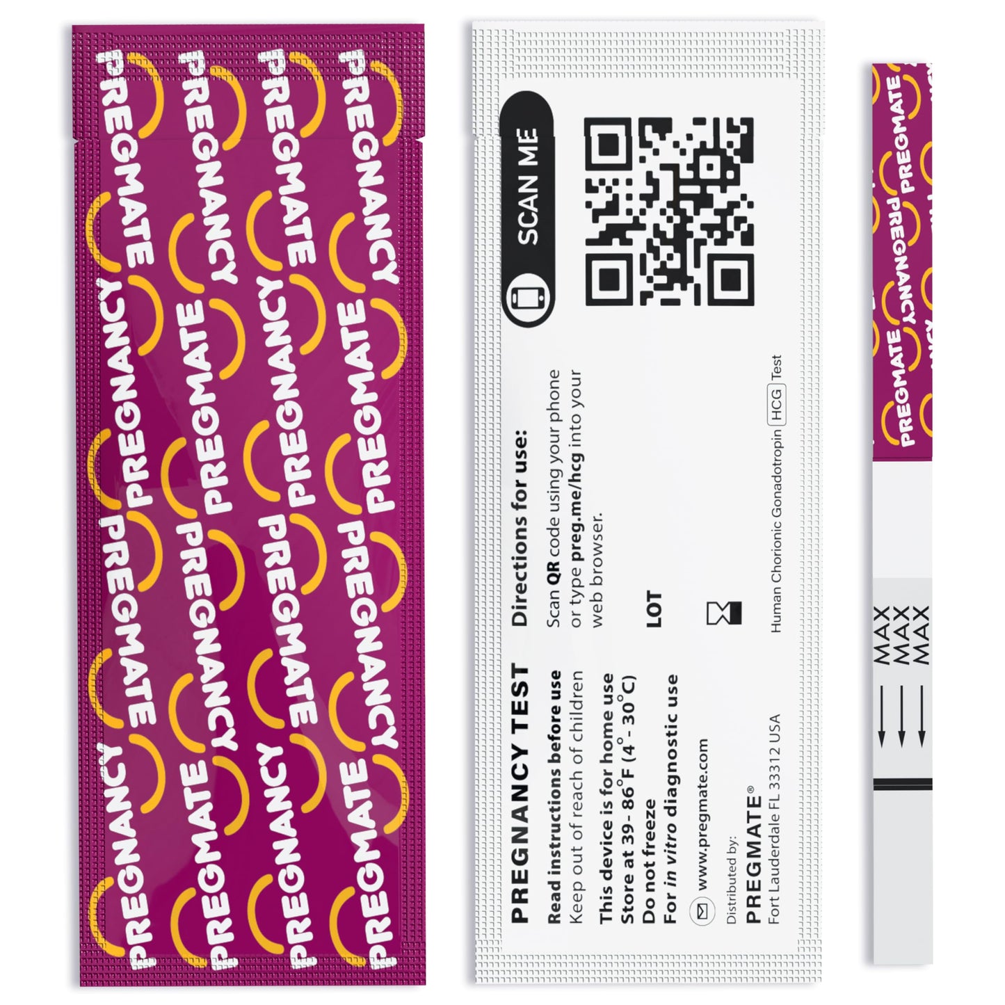 Pregmate 50 Pregnancy Test Strips – 50 Count, Quick & Accurate Home Test
