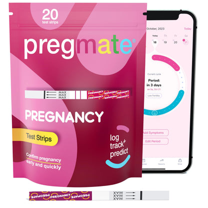 Pregmate Pregnancy Test Strips (20 Count) - Accurate Early Detection