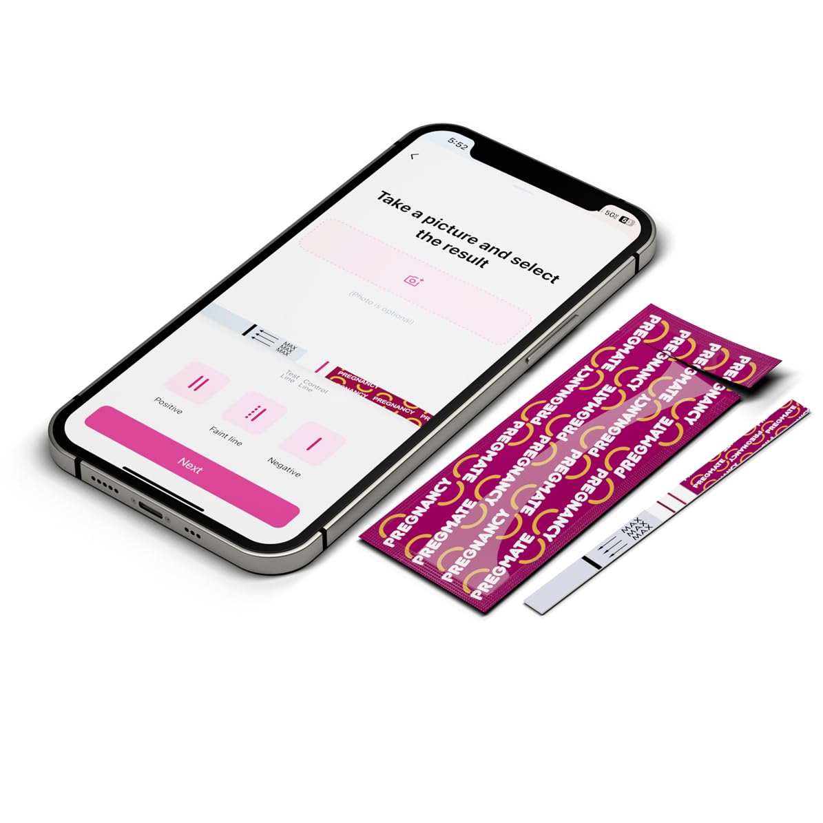 Pregmate Pregnancy Test Strips (20 Count) - Accurate Early Detection