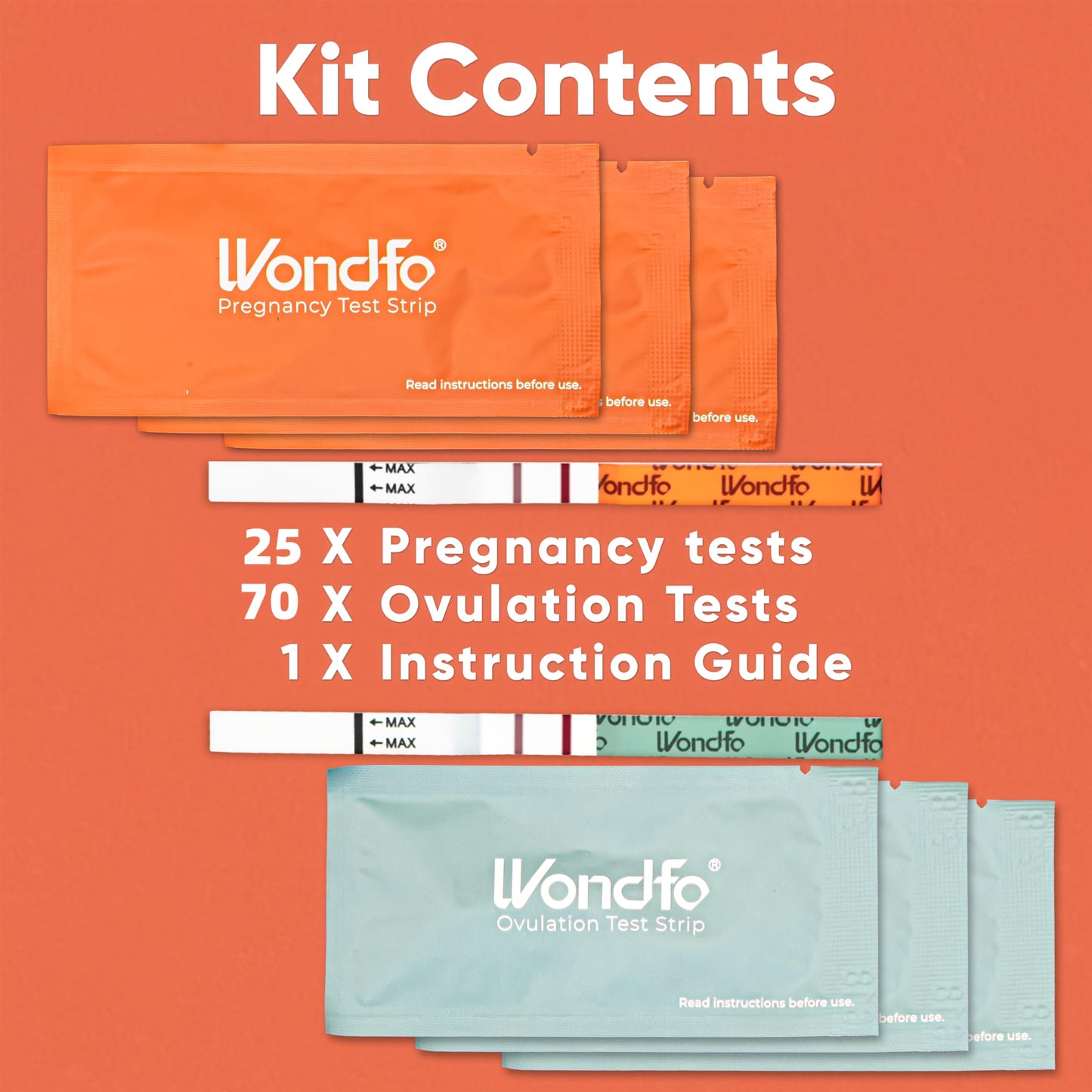 Pregnancy & Ovulation Test Strips Combo Pack | At-Home Fertility Testing