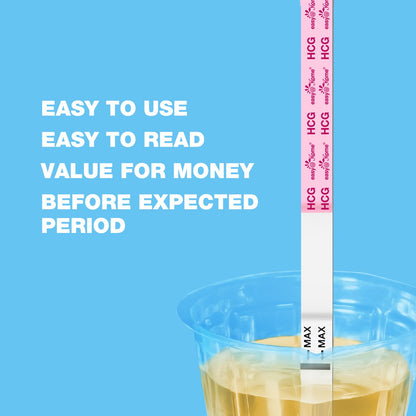 Easy@Home Ovulation & Pregnancy Test Strips Kit with Premom App | 25LH, 10HCG, 35 Cups